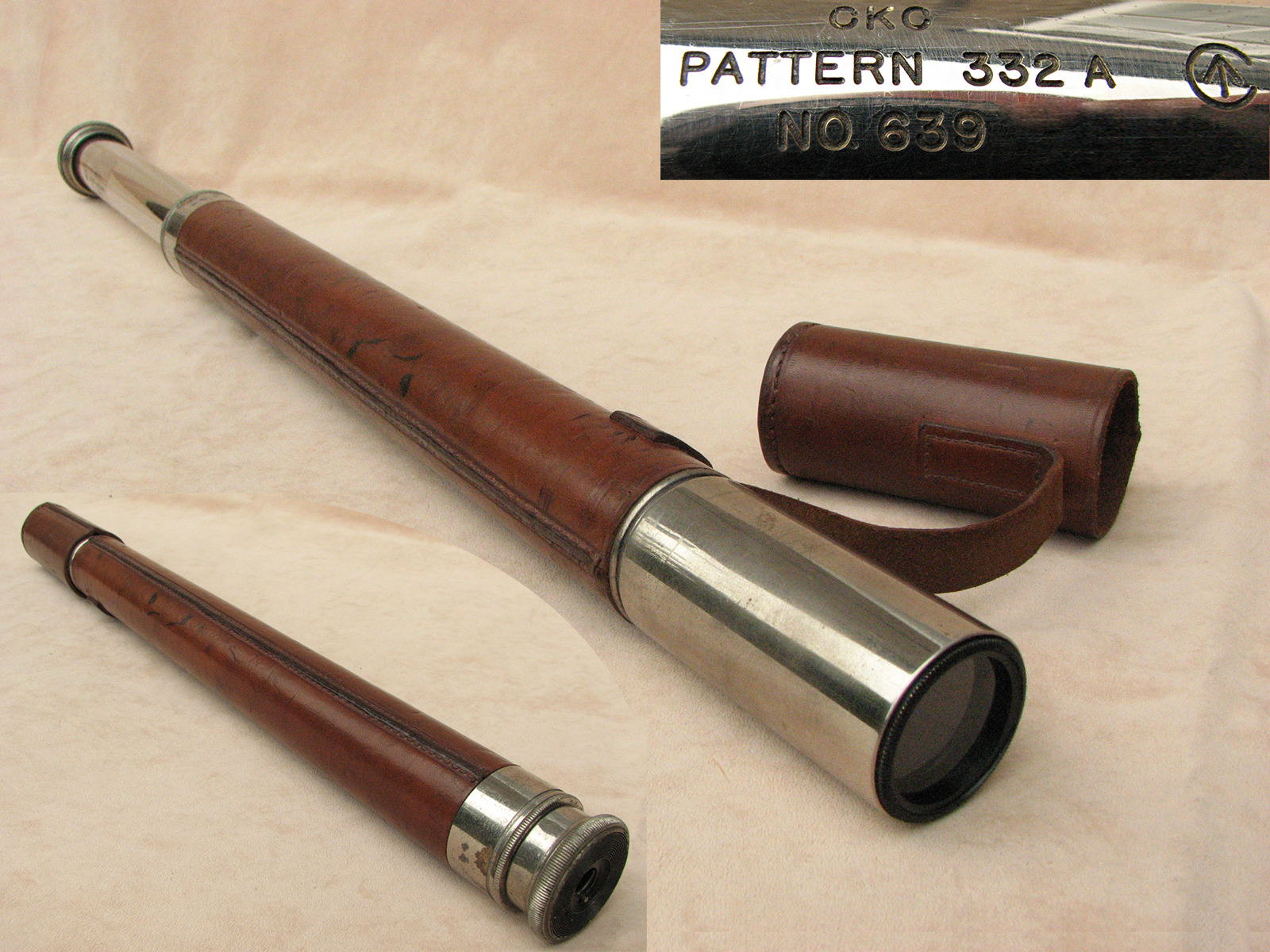 WW2 Canadian Kodak Company Officer of the Watch Naval telescope